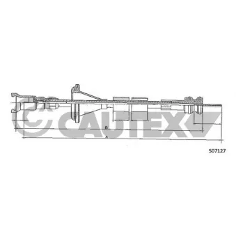Câble flexible de commande de compteur CAUTEX 760936