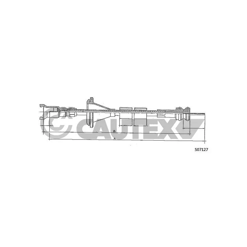 Câble flexible de commande de compteur CAUTEX 760936
