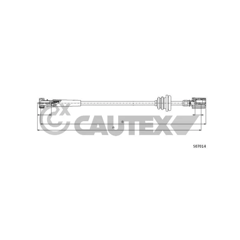 Câble flexible de commande de compteur CAUTEX 760938