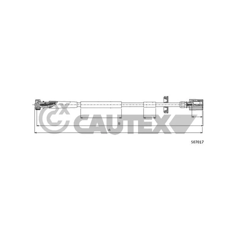 Câble flexible de commande de compteur CAUTEX 760942