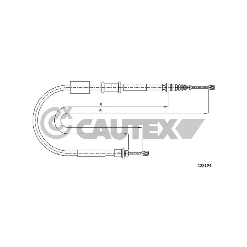 Tirette à câble, frein de stationnement CAUTEX 760981