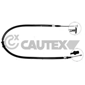 Tirette à câble, frein de stationnement CAUTEX 761035