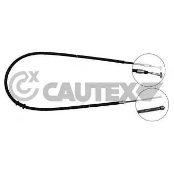 Tirette à câble, frein de stationnement CAUTEX 761077