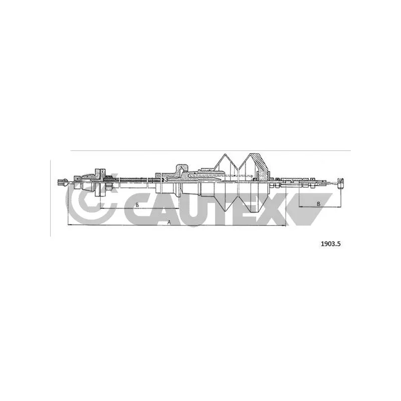 Câble d'accélération CAUTEX 761083