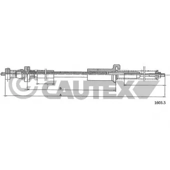 Câble d'accélération CAUTEX 761087