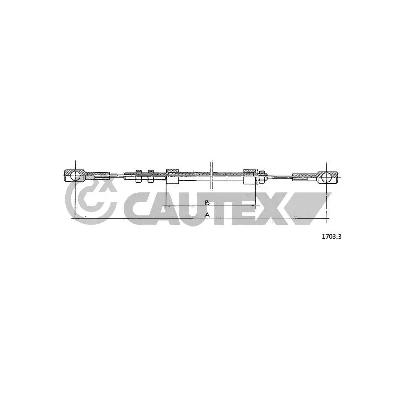 Câble d'accélération CAUTEX 761131