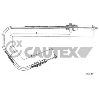 Câble d'accélération CAUTEX 761154
