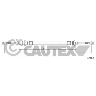 Câble d'accélération CAUTEX 761176