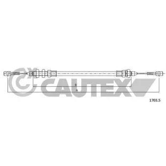 Câble d'accélération CAUTEX 761177