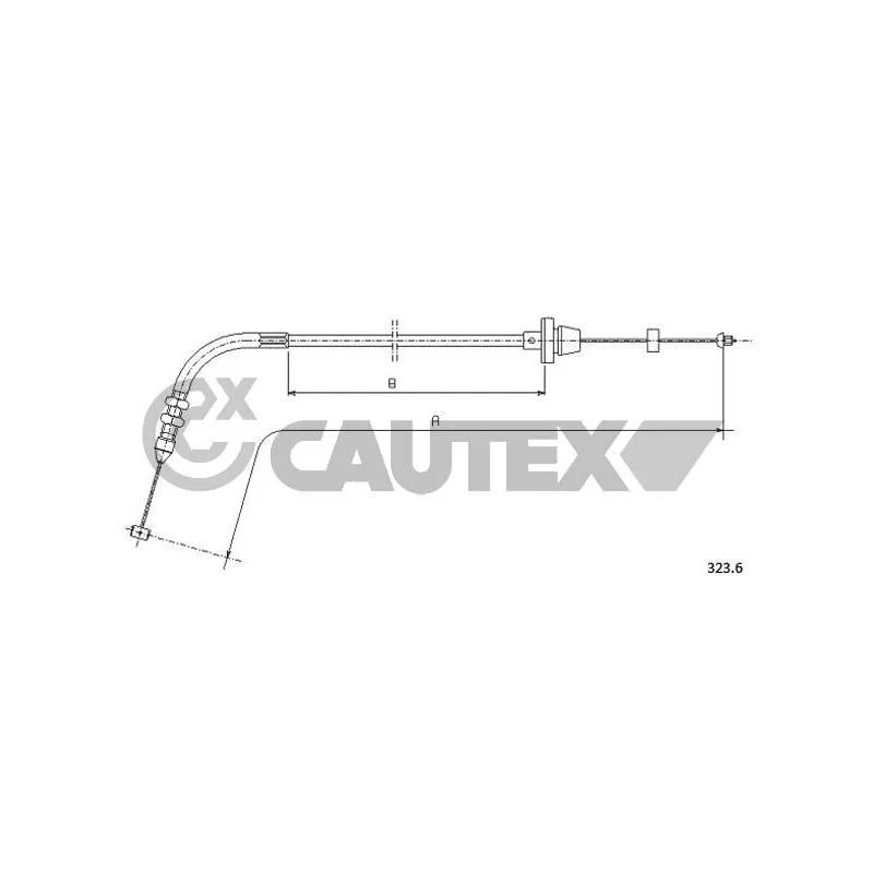 Câble d'accélération CAUTEX 761182