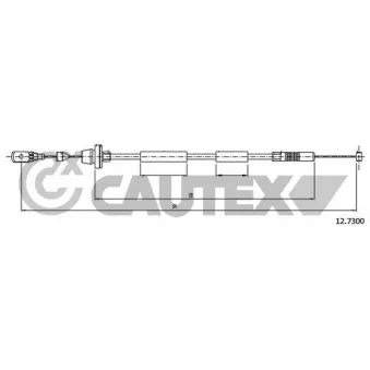 Câble d'accélération CAUTEX 761191
