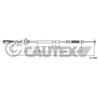 Câble d'accélération CAUTEX 761206