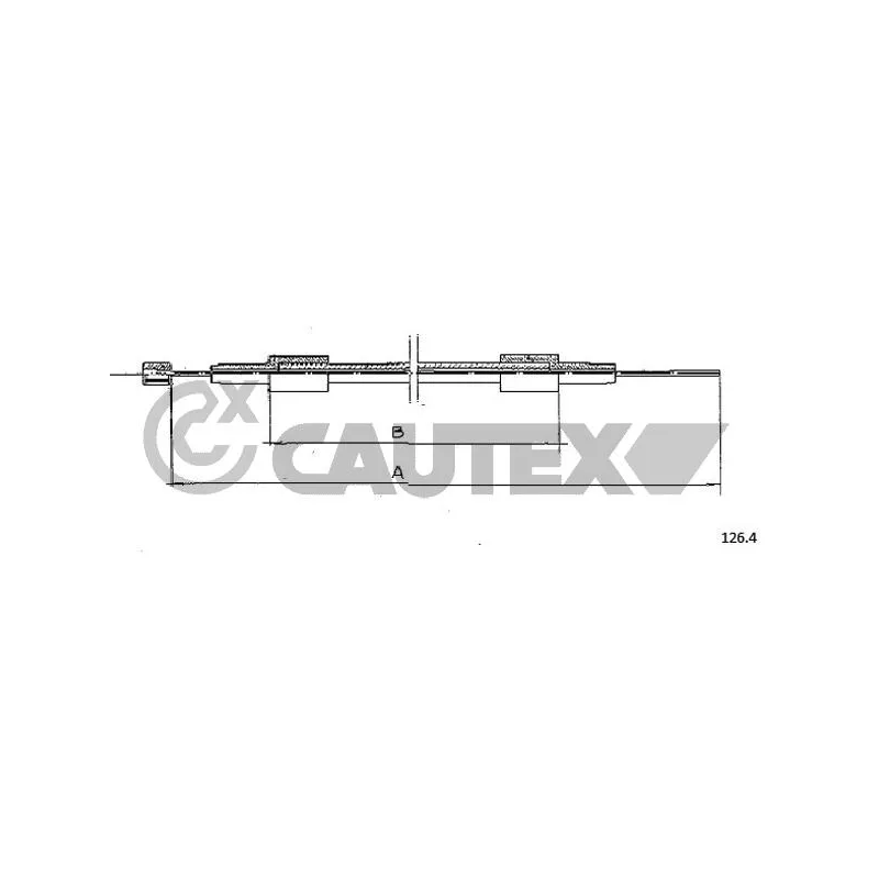 Tirette de capot moteur CAUTEX 761228