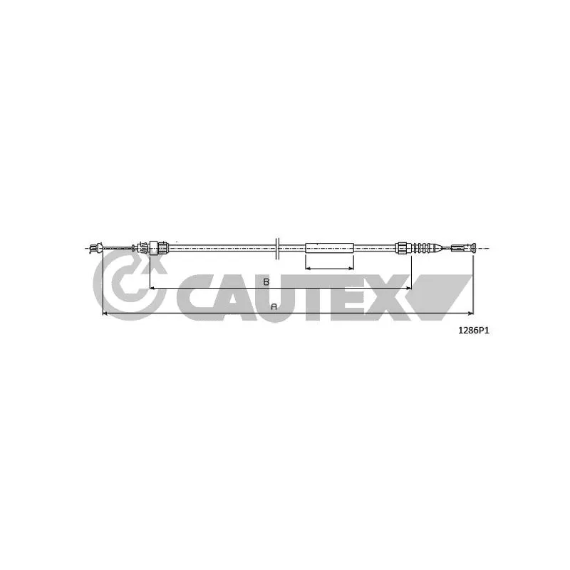 Tirette de capot moteur CAUTEX 761244