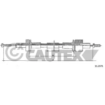 Tirette à câble, commande d'embrayage CAUTEX 761293
