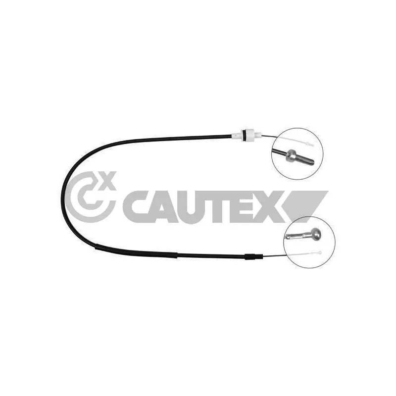 Tirette à câble, commande d'embrayage CAUTEX 761300