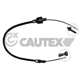 Tirette à câble, commande d'embrayage CAUTEX 761309