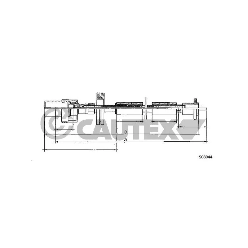 Câble flexible de commande de compteur CAUTEX 761344