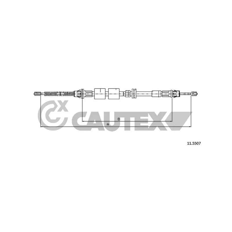 Tirette à câble, frein de stationnement CAUTEX 761401