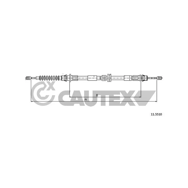 Tirette à câble, frein de stationnement CAUTEX 761402