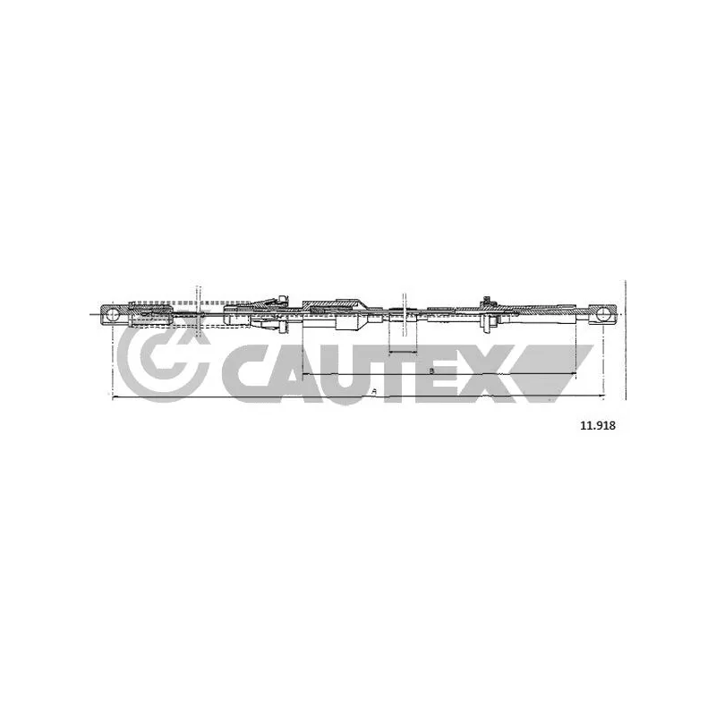 Câble d'accélération CAUTEX 761464
