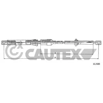 Câble d'accélération CAUTEX 761479