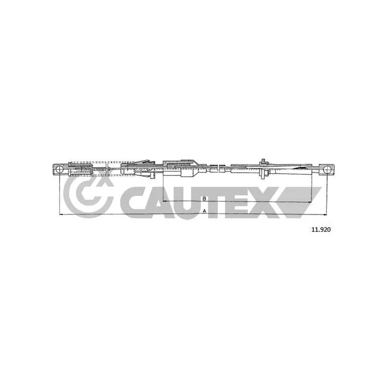 Câble d'accélération CAUTEX 761479