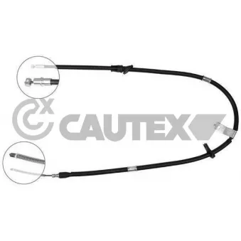 Tirette à câble, frein de stationnement CAUTEX 761555