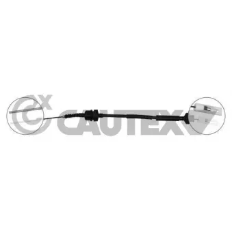 Tirette à câble, commande d'embrayage CAUTEX 761620