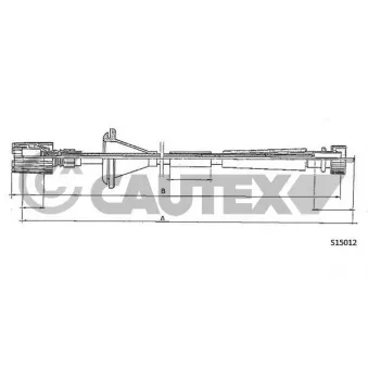 Câble flexible de commande de compteur CAUTEX
