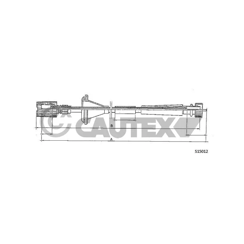Câble flexible de commande de compteur CAUTEX 761640