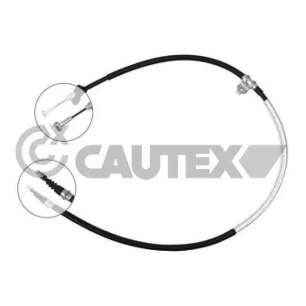 Tirette à câble, frein de stationnement CAUTEX 761652