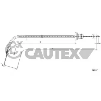 Câble d'accélération CAUTEX 761677