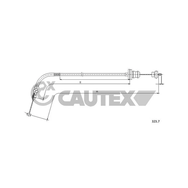 Câble d'accélération CAUTEX 761677