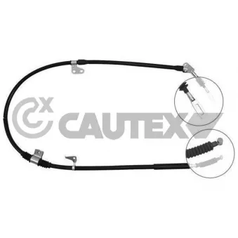 Tirette à câble, frein de stationnement CAUTEX 761736