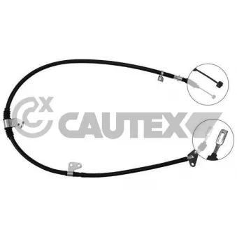 Tirette à câble, frein de stationnement CAUTEX 761737
