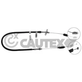 Tirette à câble, frein de stationnement CAUTEX 761739