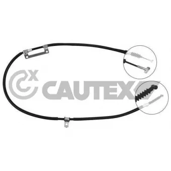 Tirette à câble, frein de stationnement CAUTEX 761753