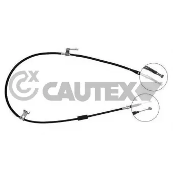 Tirette à câble, frein de stationnement CAUTEX 761778