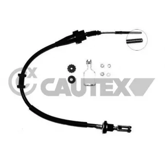 Tirette à câble, commande d'embrayage CAUTEX 761822