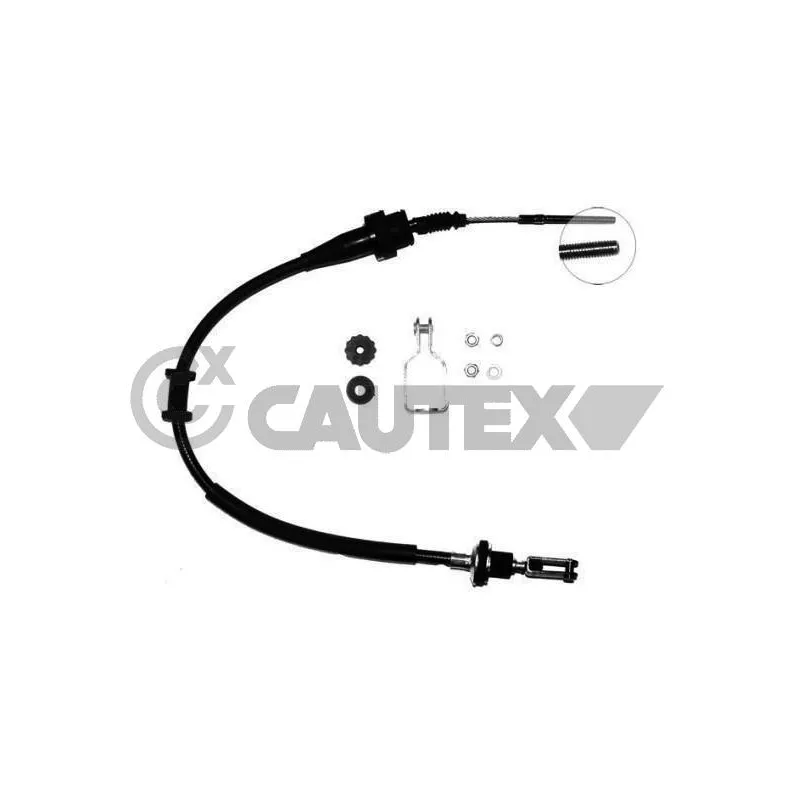 Tirette à câble, commande d'embrayage CAUTEX 761822