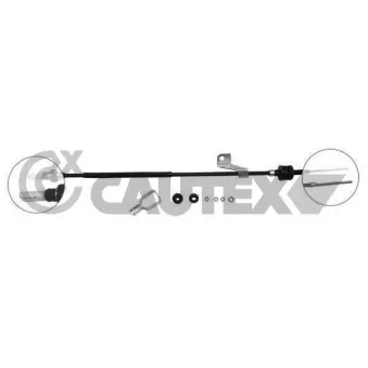 Tirette à câble, commande d'embrayage CAUTEX 761826