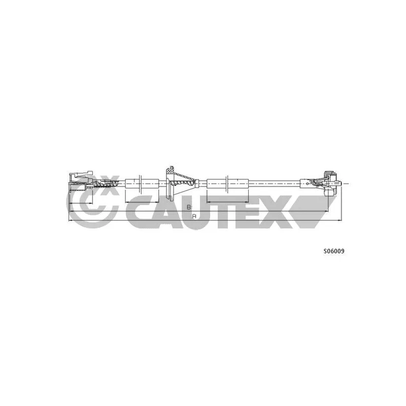 Câble flexible de commande de compteur CAUTEX 761829