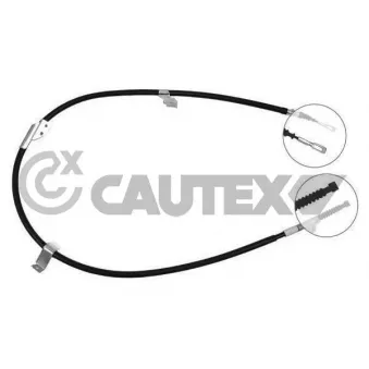 Tirette à câble, frein de stationnement CAUTEX 761841