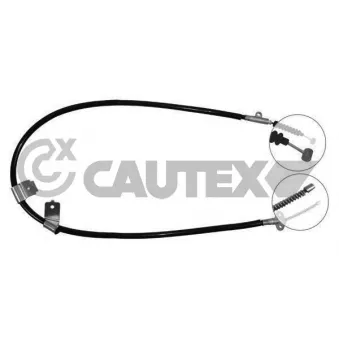 Tirette à câble, frein de stationnement CAUTEX 761855