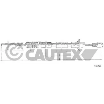 Tirette à câble, commande d'embrayage CAUTEX 761905