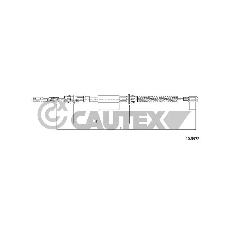 Tirette à câble, frein de stationnement CAUTEX 762001