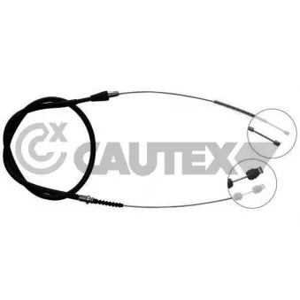 Tirette à câble, frein de stationnement CAUTEX 762030