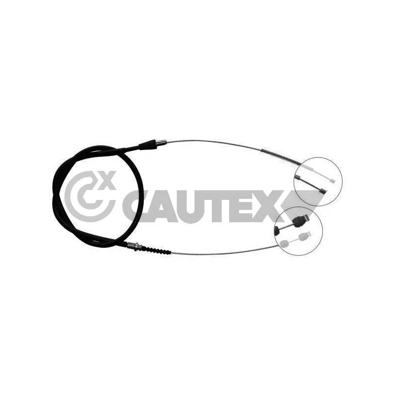 Tirette à câble, frein de stationnement CAUTEX 762030