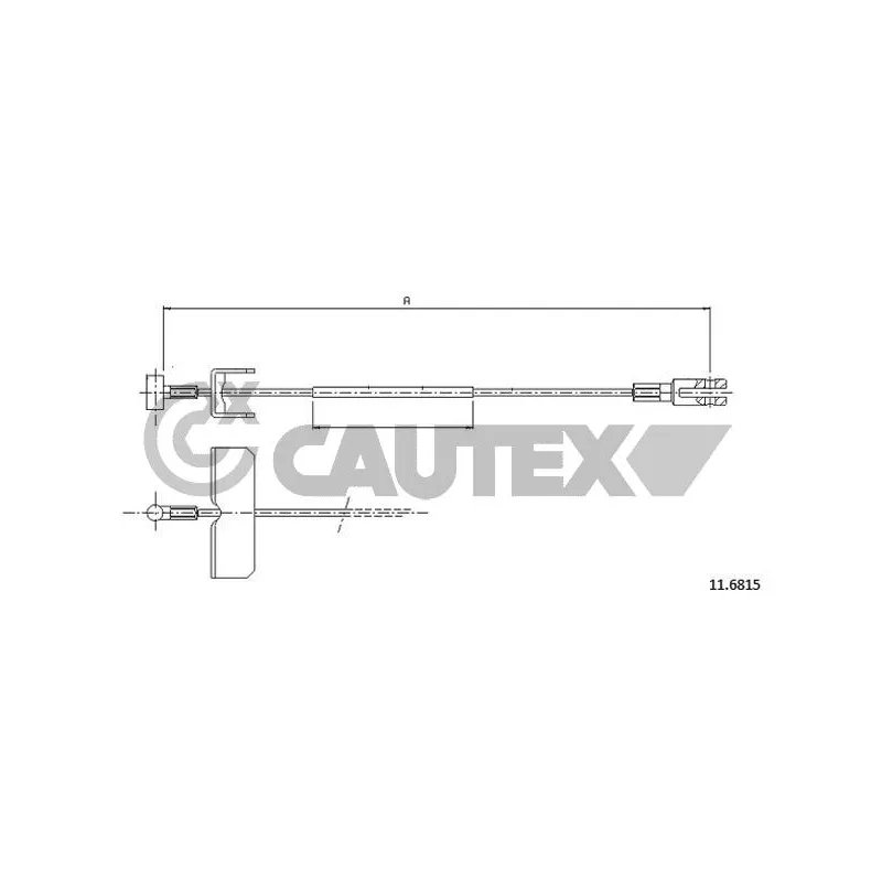 Tirette à câble, frein de stationnement CAUTEX 762035